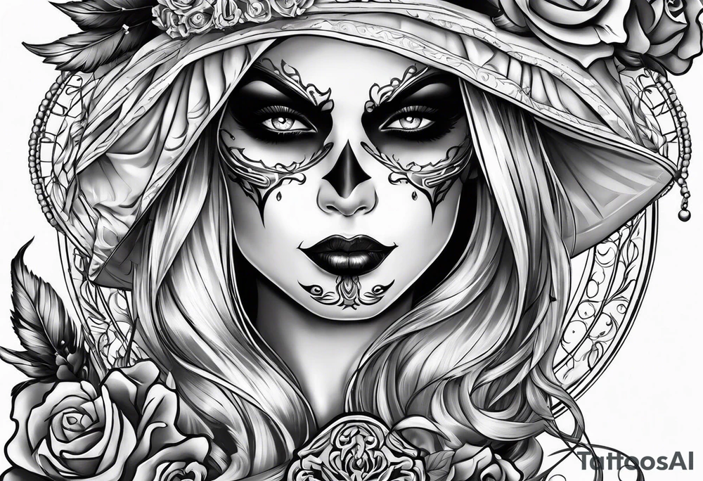 lady death grim ripper tattoo idea