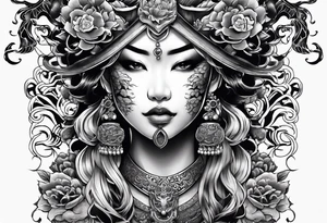 yakuza tattoo demon tattoo idea
