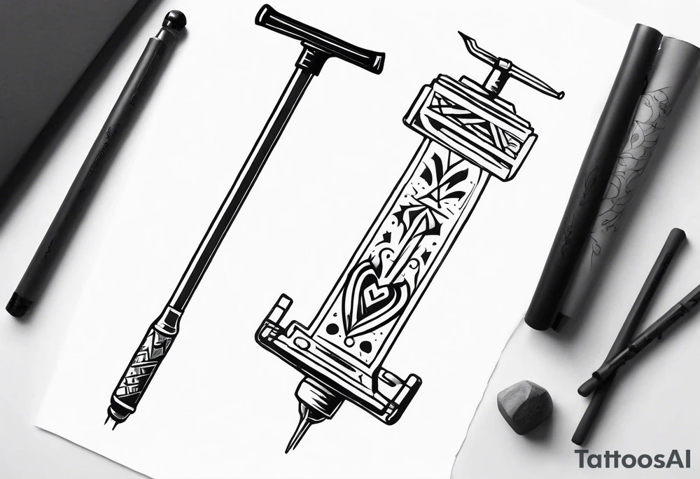 Pogo stick tattoo idea