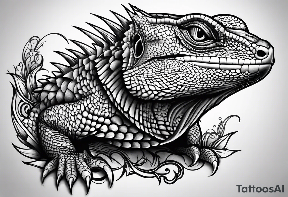 lizard tattoo idea