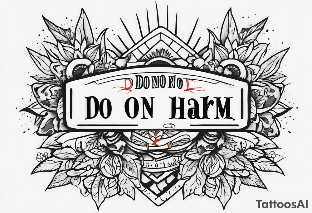 “Do no harm but take no shit” tattoo idea
