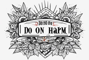 “Do no harm but take no shit” tattoo idea