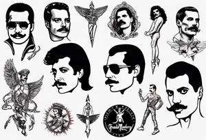 freddie mercury tattoo idea