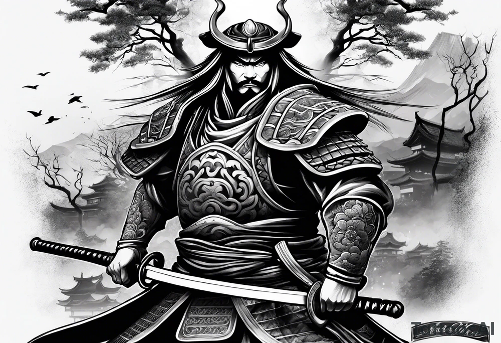 Samurai tattoo idea