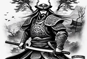 Samurai tattoo idea