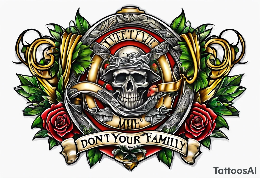 love your family, and dont tread on me tattoo idea