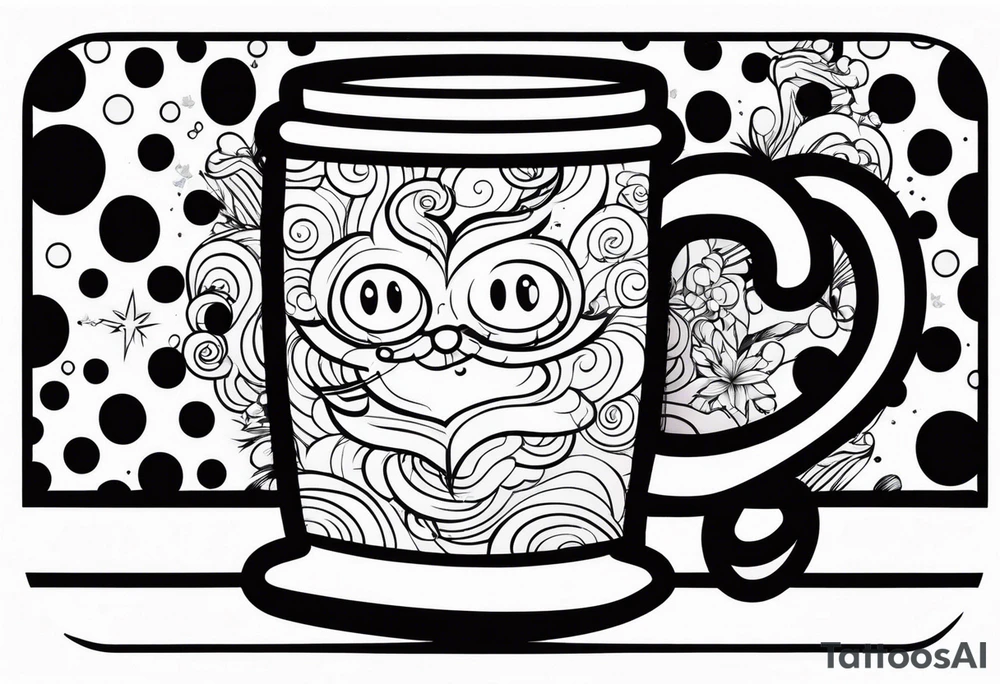 Coffee mug tattoo idea