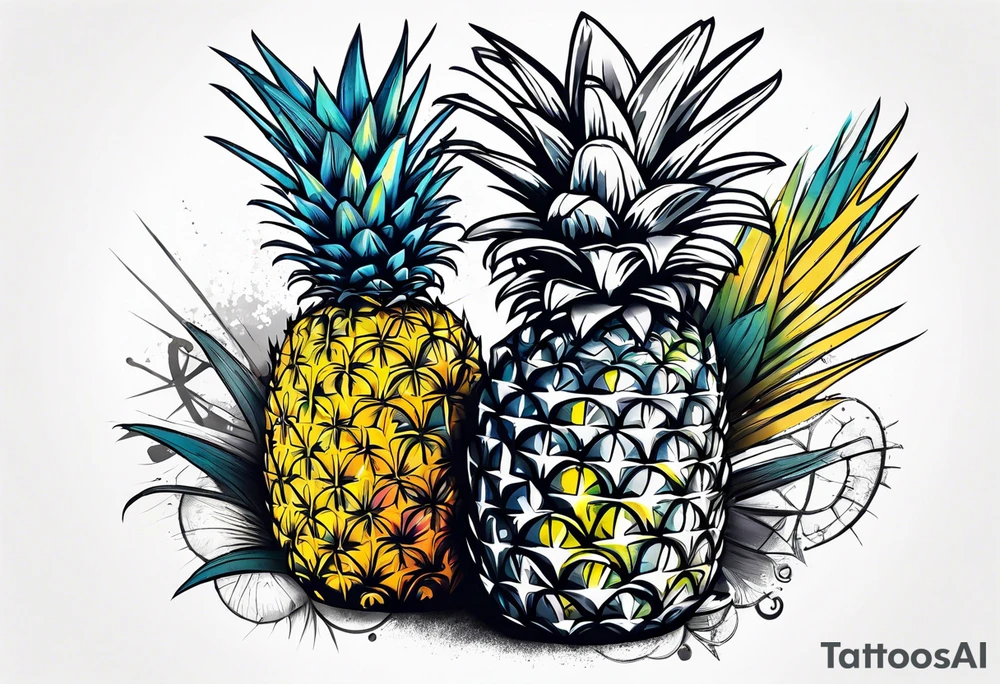 Pineapple tattoo idea