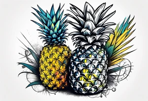 Pineapple tattoo idea