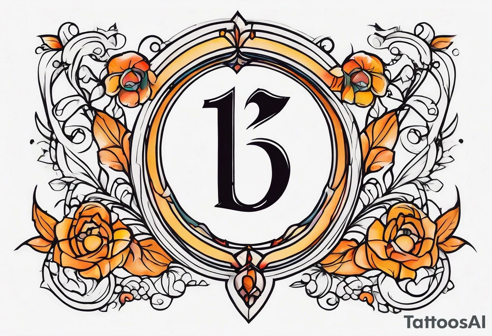 number "13" tattoo idea