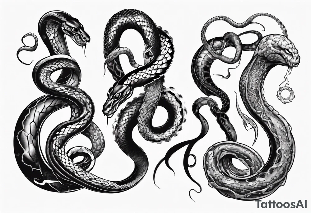 snake on lovecraft theme with tentacle tattoo idea snake on lovecraft theme with tentacle tattoo idea
