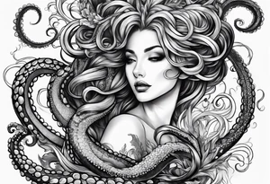Tentacles starting at wrist and going up forearm tattoo idea
