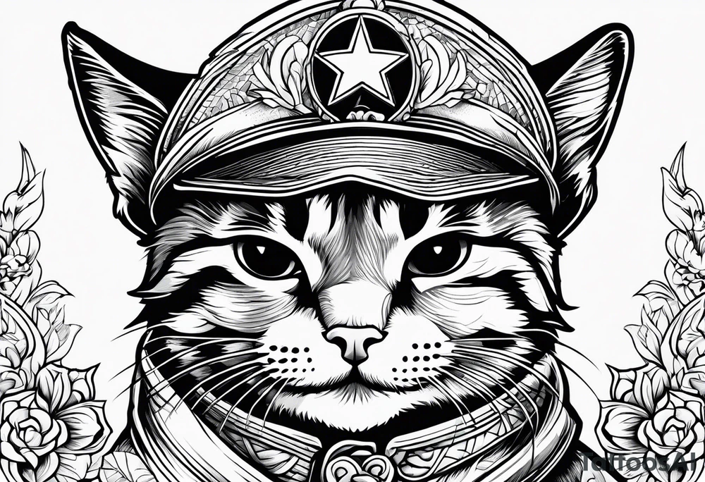 Communist cat tattoo idea