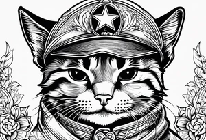 Communist cat tattoo idea