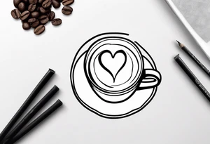 Coffee love tattoo idea