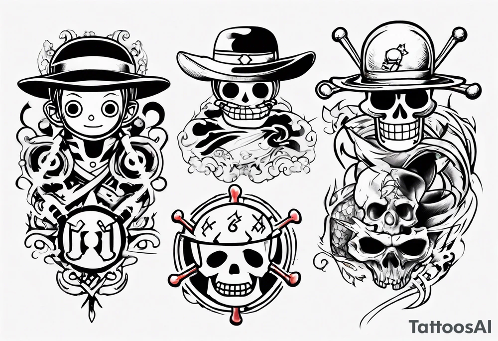 one piece tattoo tattoo idea