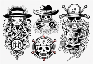 one piece tattoo tattoo idea