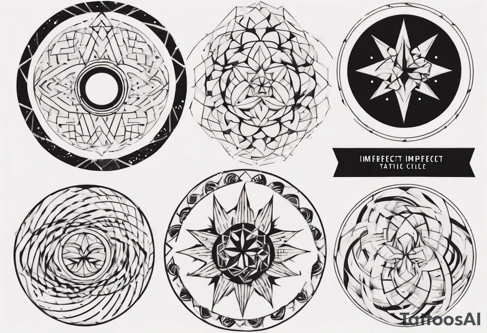 Imperfect circle tattoo idea