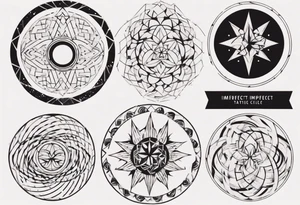 Imperfect circle tattoo idea