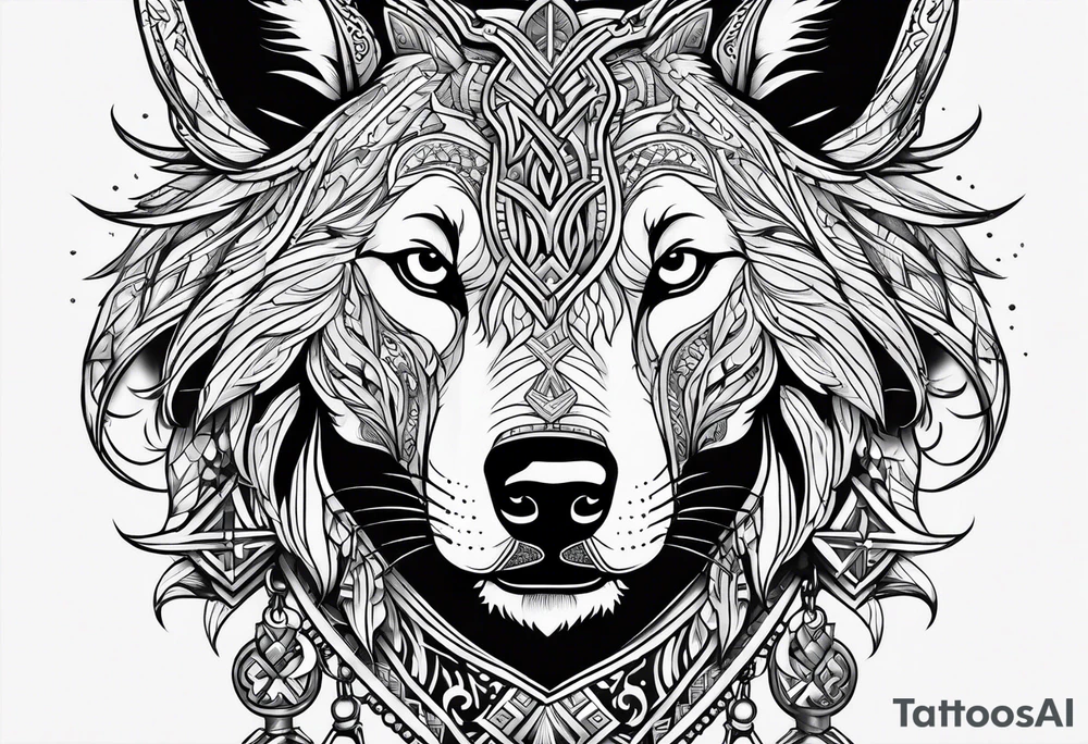 garmr norse dog tattoo idea