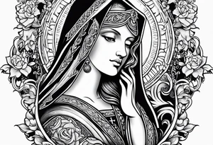 catholic sleeve tattoo idea