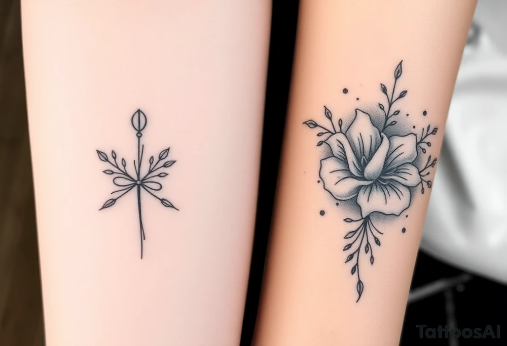 How can I finish my tattoo. I have 2cm apart between my forearm tattoo and my wrist tattoo idea
