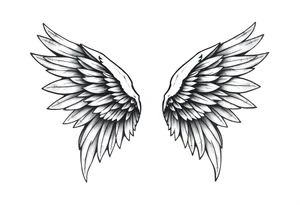 Angel wings tattoo idea