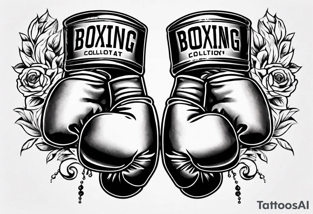 pair of boxing gloves tattoo idea