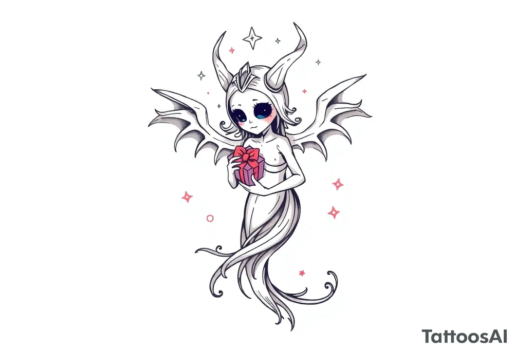mystical  bringer of death giving life a gift tattoo idea