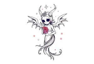 mystical  bringer of death giving life a gift tattoo idea