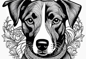 dog love tattoo idea