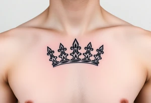 Chest tattoo, two laurier crown betwen laurier tattoo idea