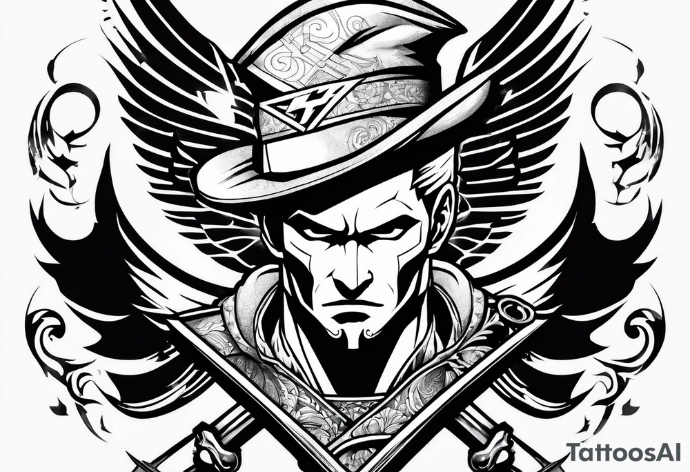 atlanta falcons, zoro one piece tattoo idea