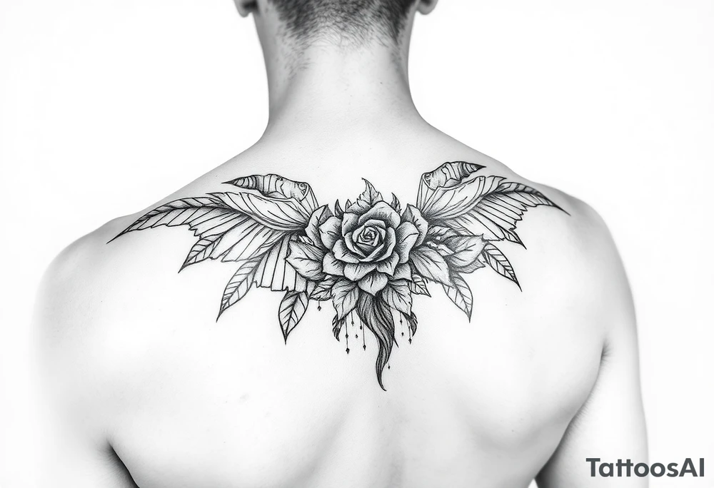 Feminine coverup tattoo idea
