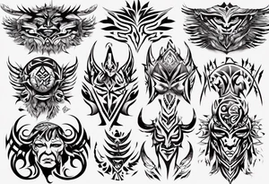 Je veux un énorme tribal du pecs au bras tattoo idea