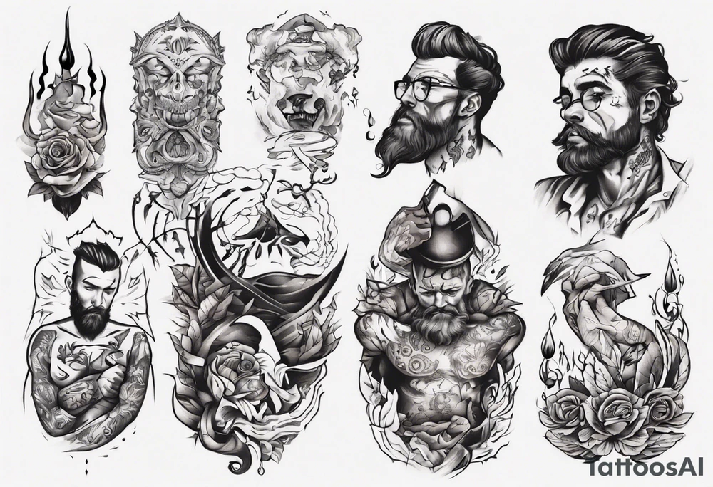 man getting a tattoo close up tattoo idea