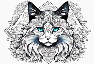 Busty Neko tattoo idea