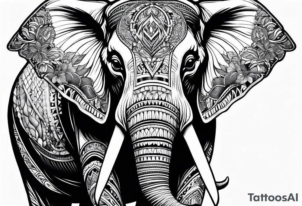 Elephant with attitude tattoo idea