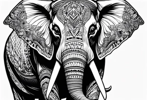 Elephant with attitude tattoo idea