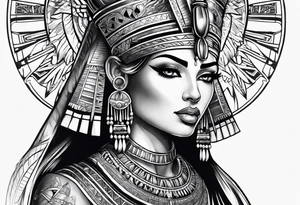 egyptian goddess tattoo idea