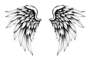 Angel wings tattoo idea