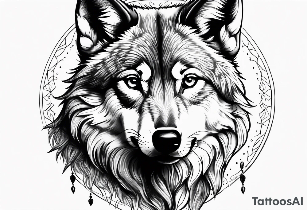 Baby Wolf tattoo idea