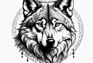 Baby Wolf tattoo idea