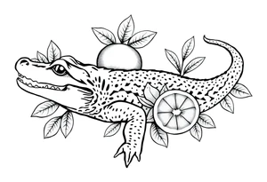 gator an oranges tattoo idea