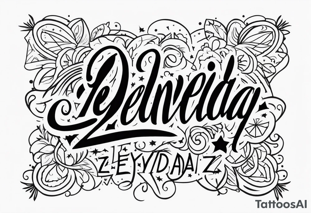 Spell Zendaya tattoo idea
