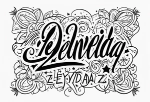 Spell Zendaya tattoo idea