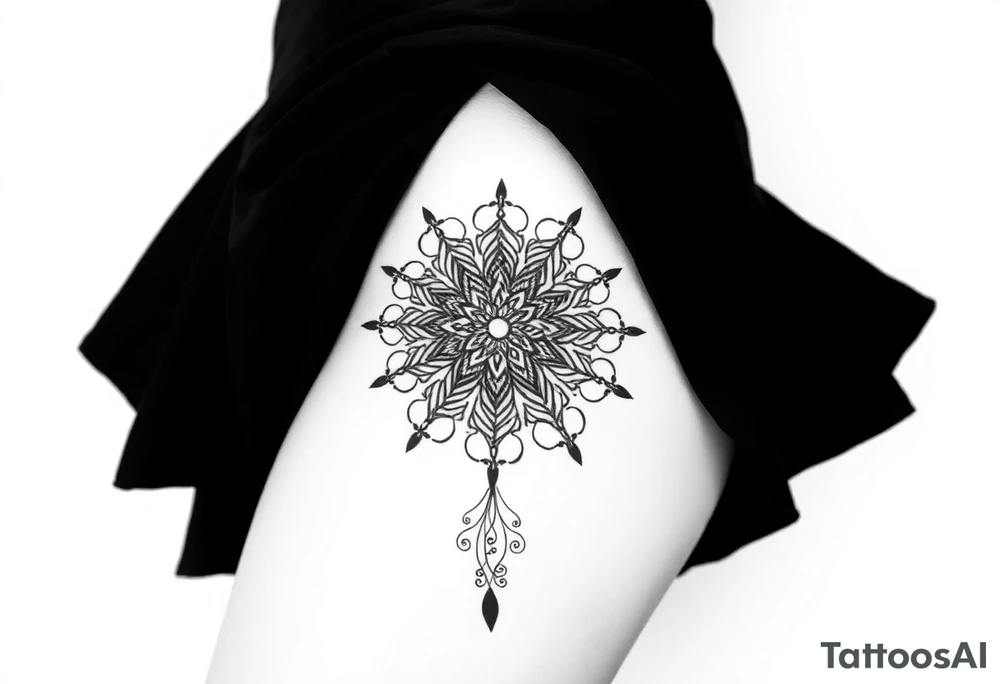 intricate mandala tattoo idea