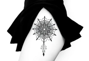 intricate mandala tattoo idea
