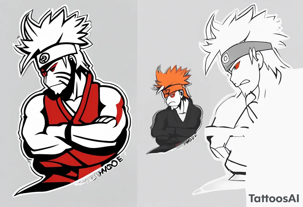 Sage mode jiraiya from the anime naruto tattoo idea