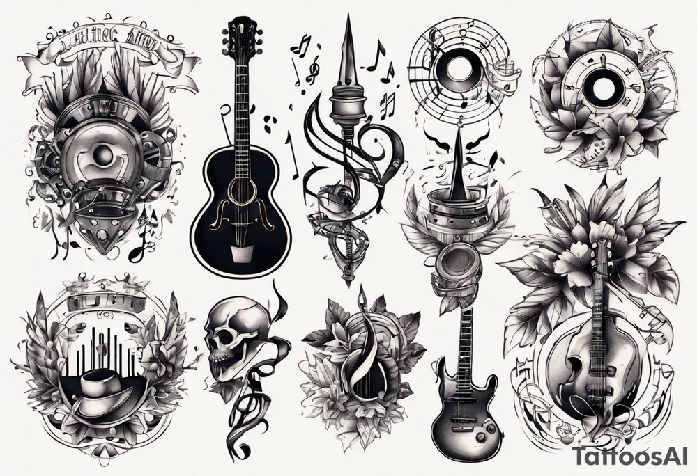 Music tattoo idea